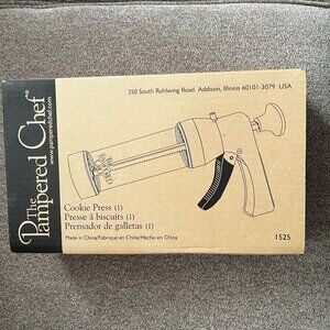 NEVER USED/VINTAGE - The Pampered Chef Cookie Press #1525 (Discontinue Item)